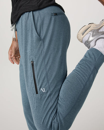 Men's Sunday Performance Jogger 30" Smoke Blue Heather - Vuori