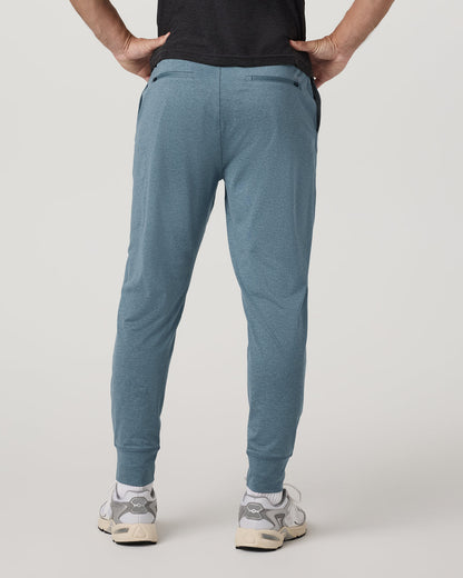 Men's Sunday Performance Jogger 30" Smoke Blue Heather - Vuori