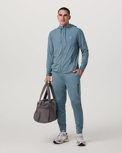 Men's Sunday Performance Jogger 30" Smoke Blue Heather - Vuori