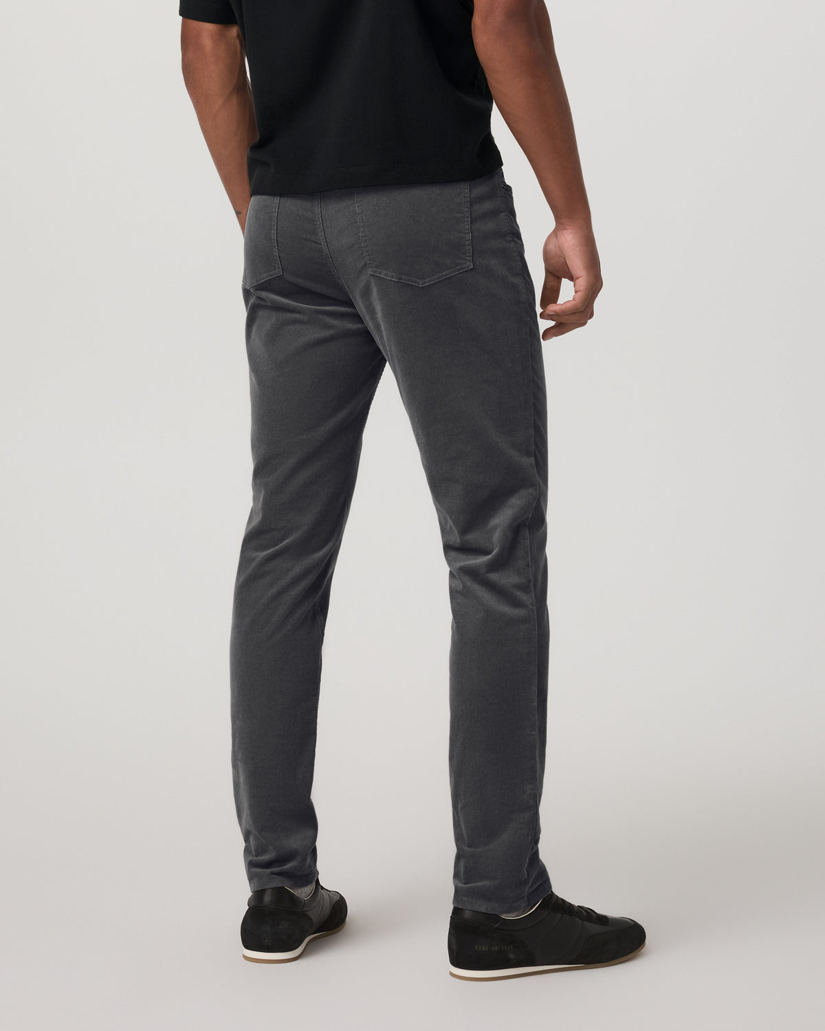 Optimist 5 Pocket Cord Pant Athletic Slim Fit Charcoal - Vuori