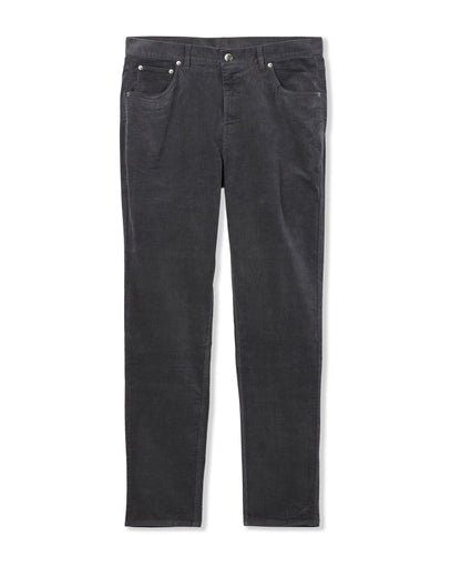 Optimist 5 Pocket Cord Pant Athletic Slim Fit Charcoal - Vuori
