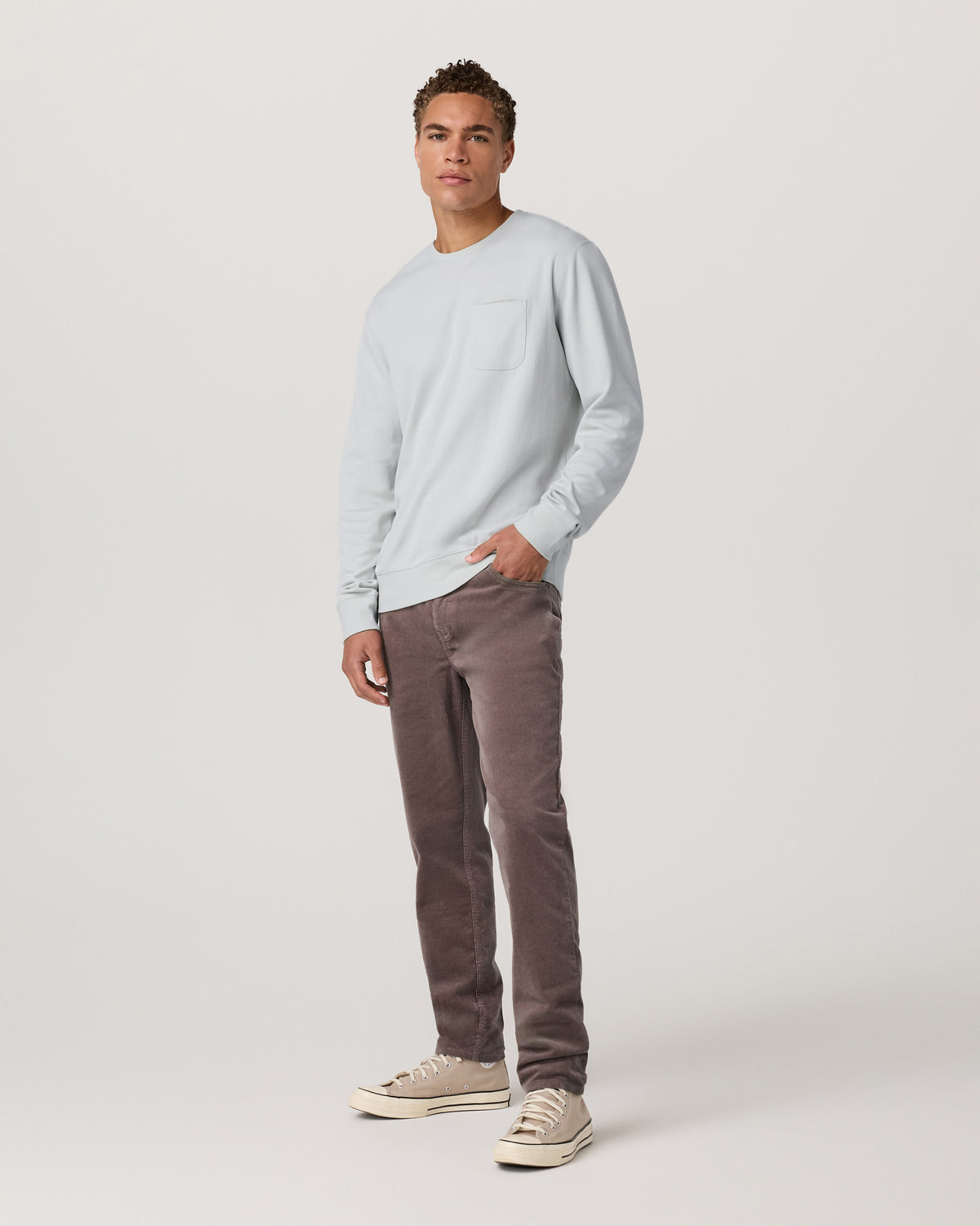 Optimist 5 Pocket Cord Pant Athletic Slim Fit Huckleberry - Vuori