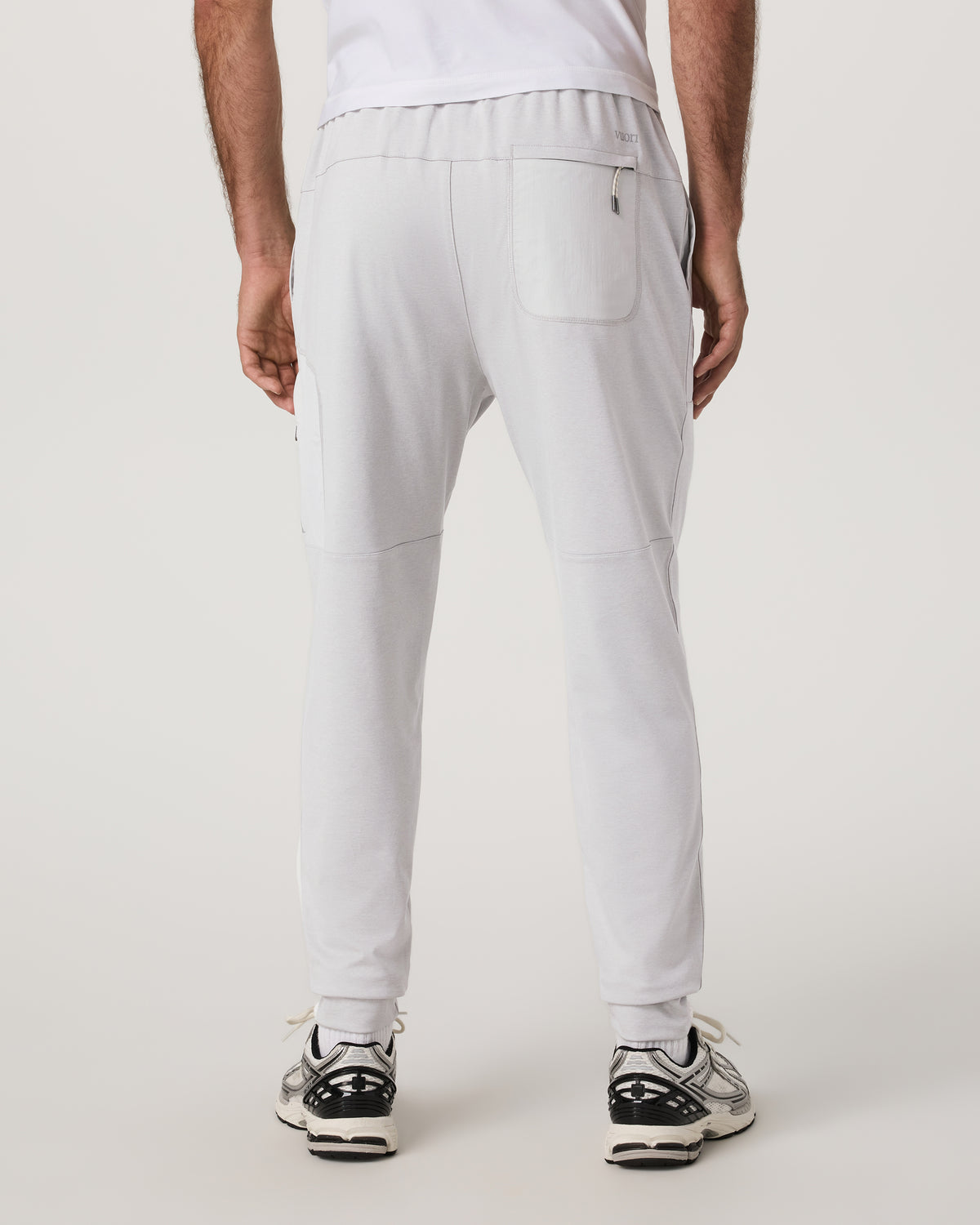 Sunday Mixed Media Jogger 28" Men's Frost Grey Joggers - Vuori