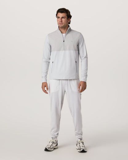 Sunday Mixed Media Jogger 28" Men's Frost Grey Joggers - Vuori