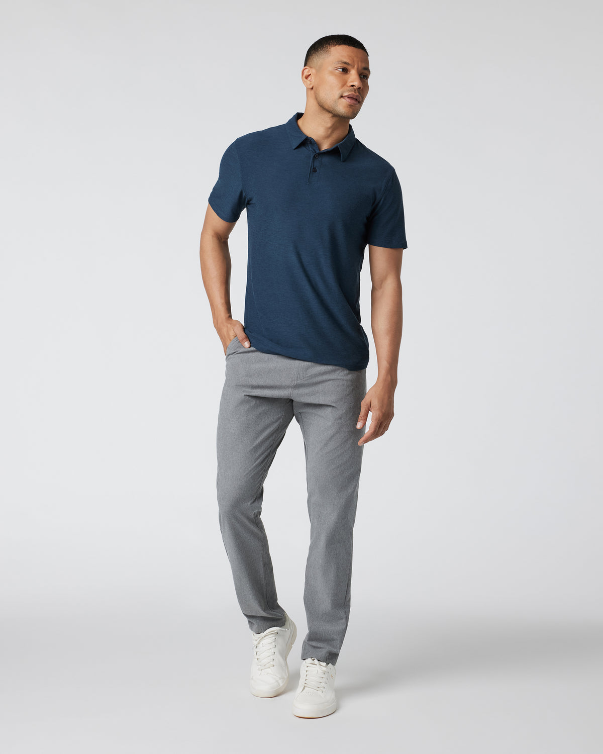 Aim Pant 30" Men's Concrete Golf & Travel Pants - Vuori
