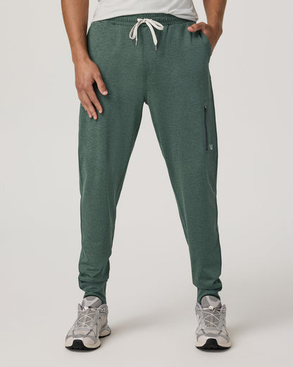 Men's Sunday Performance Jogger 30" Agate Green Heather - Vuori