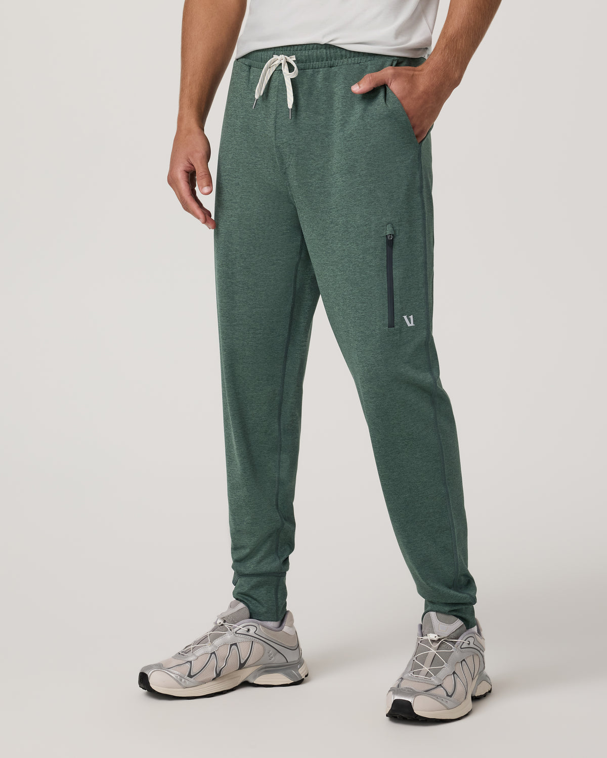 Men's Sunday Performance Jogger 30" Agate Green Heather - Vuori