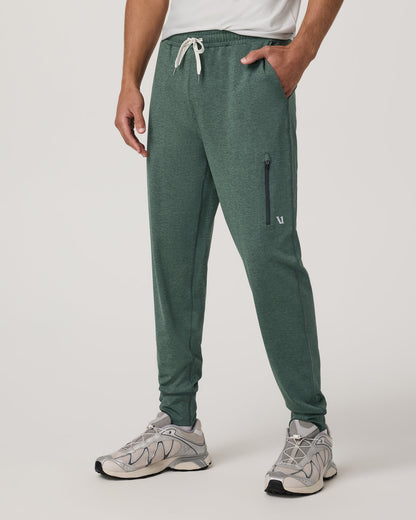 Men's Sunday Performance Jogger 30" Agate Green Heather - Vuori