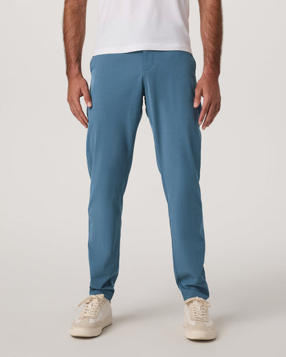 Aim Pant Men's Pool Blue Athletic Slim Fit 30" Inseam - Vuori