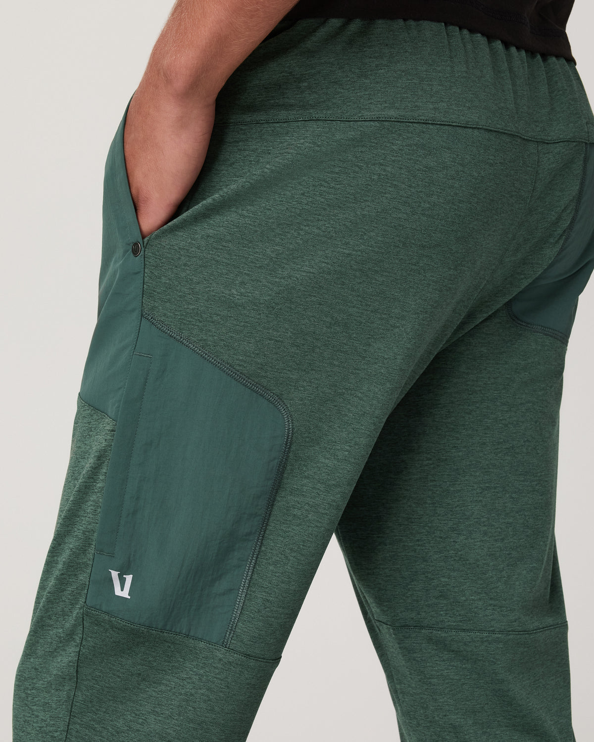 Men's Sunday Mixed Media Jogger 28" Agate Green Heather - Vuori