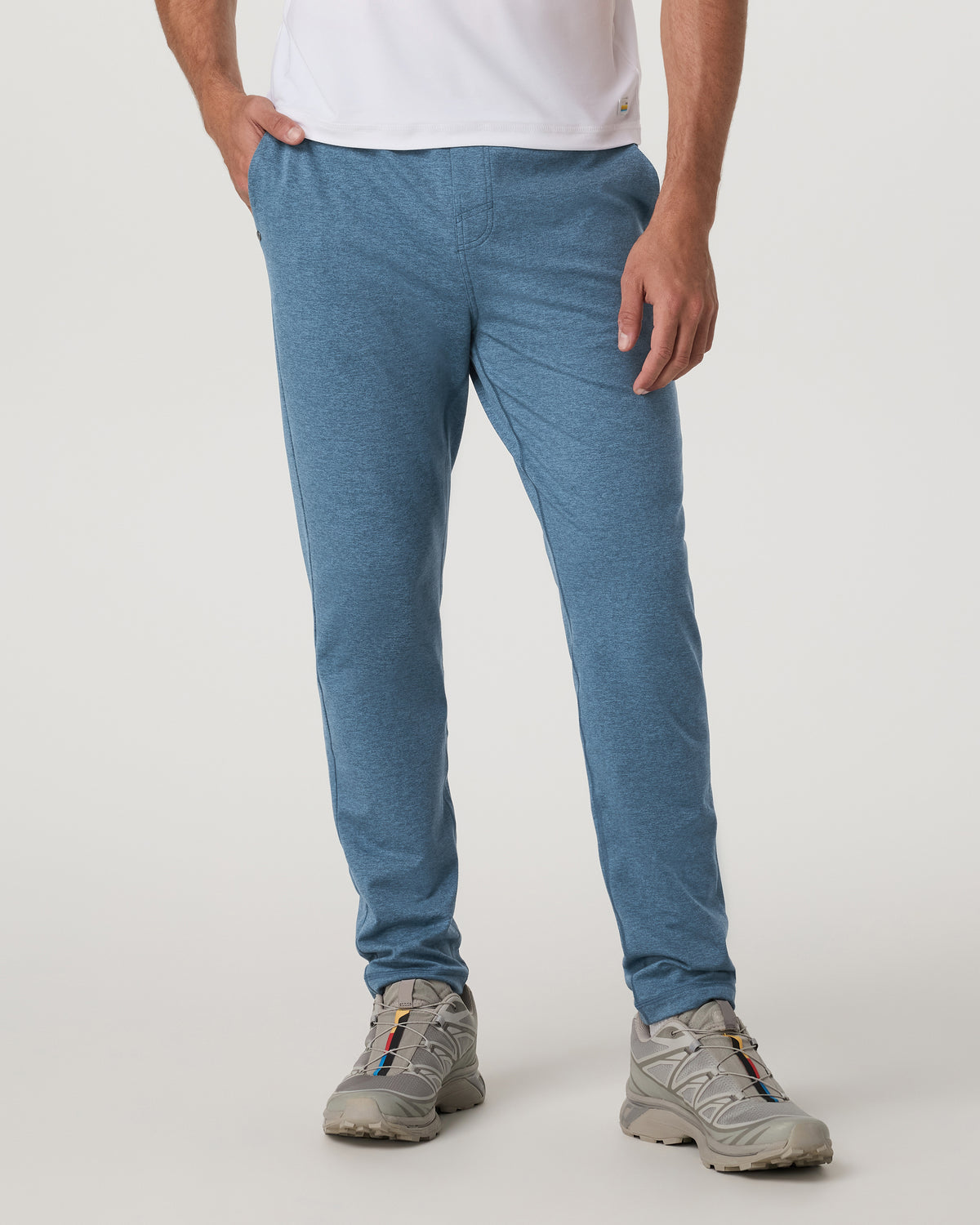 Coronado Pant 30" Men's Pool Blue Heather Pants - Vuori