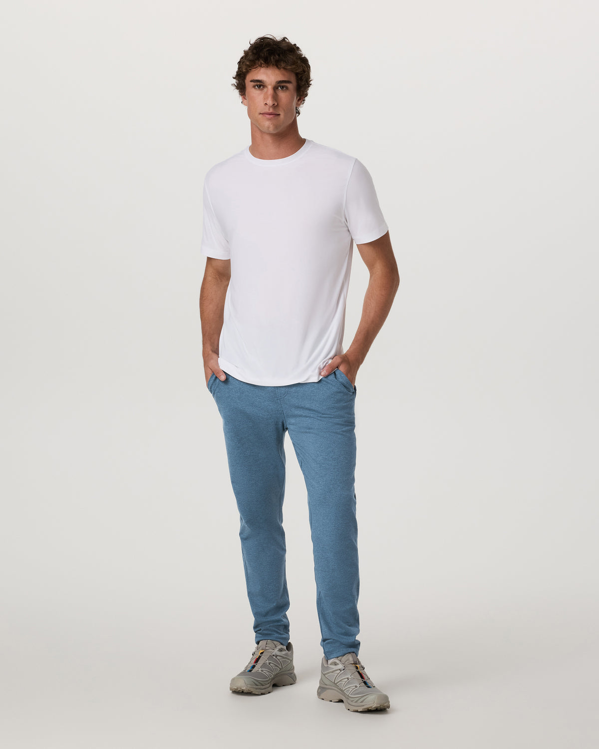 Coronado Pant 30" Men's Pool Blue Heather Pants - Vuori