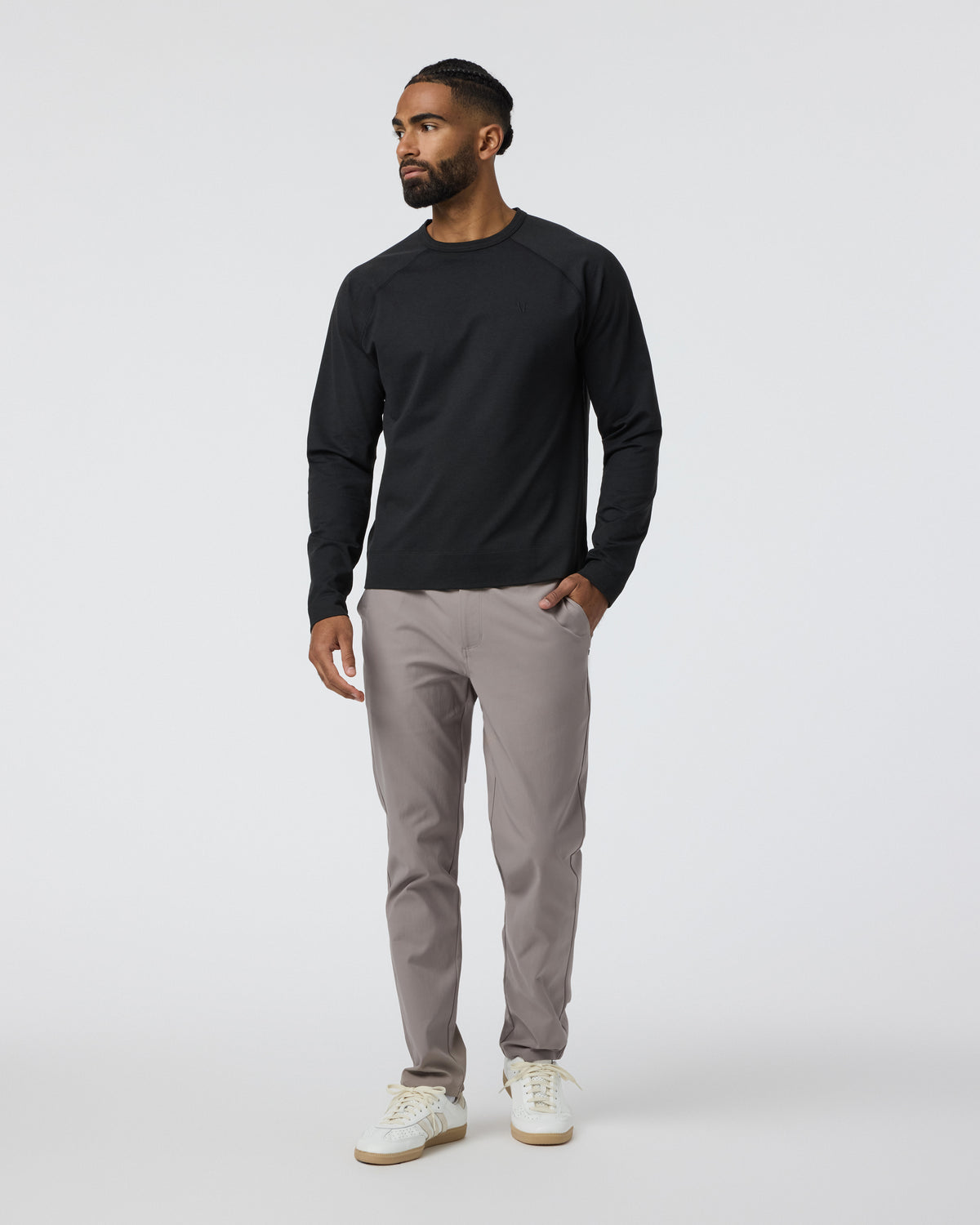 Cascade Tech Chino Pant Athletic Slim Fit 32" Mocha - Vuori
