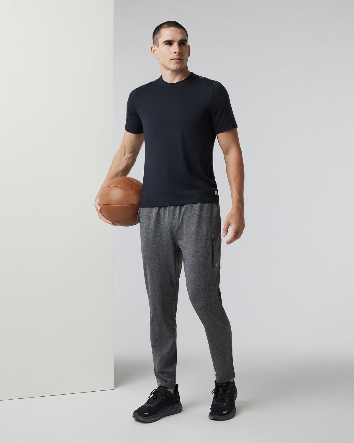 Sunday Performance Track Pant 2.0 Charcoal Heather - Vuori