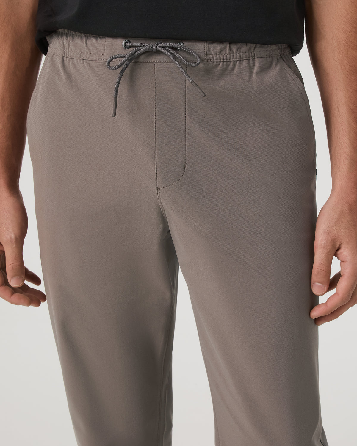 Meta Elastic Waist Pant Classic Fit Smokey Taupe Pants - Vuori