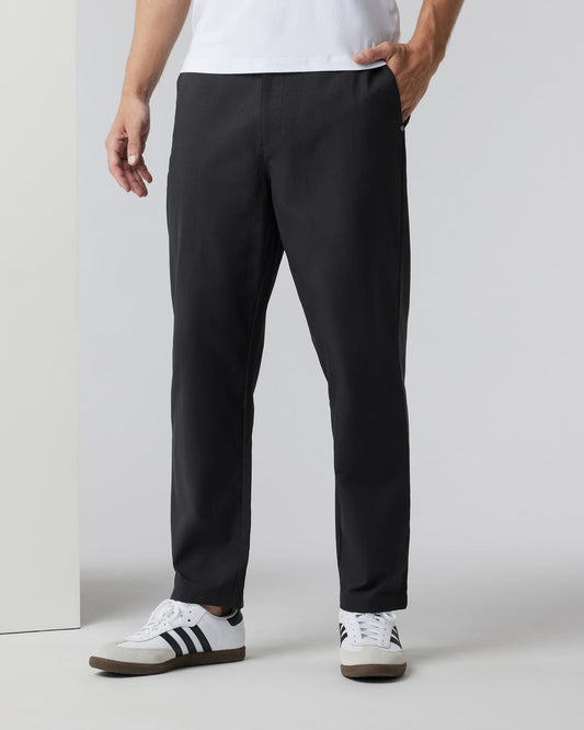 Cascade Crinkle Pant Relaxed 30" Black - Vuori