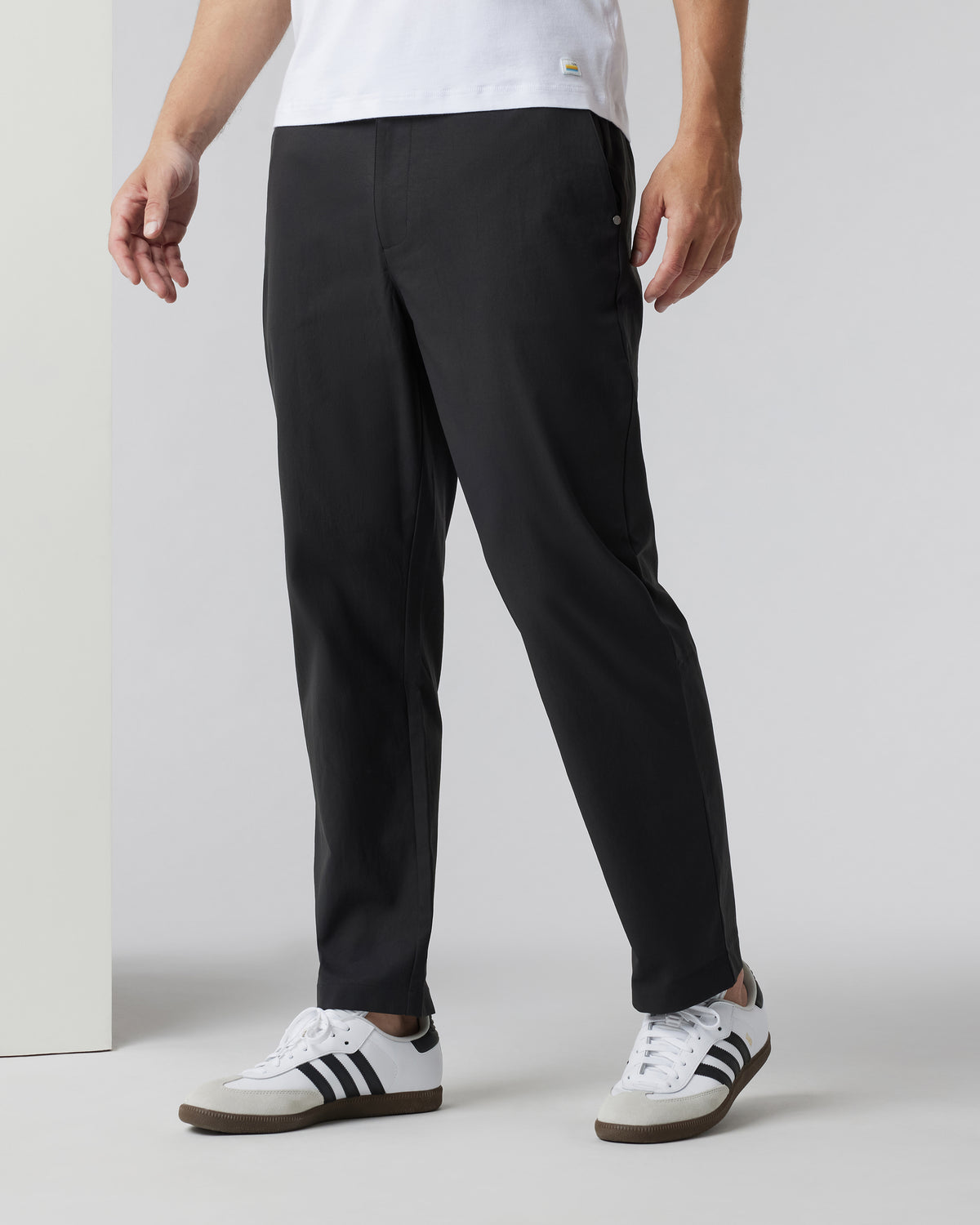 Cascade Crinkle Pant Relaxed 30" Black - Vuori