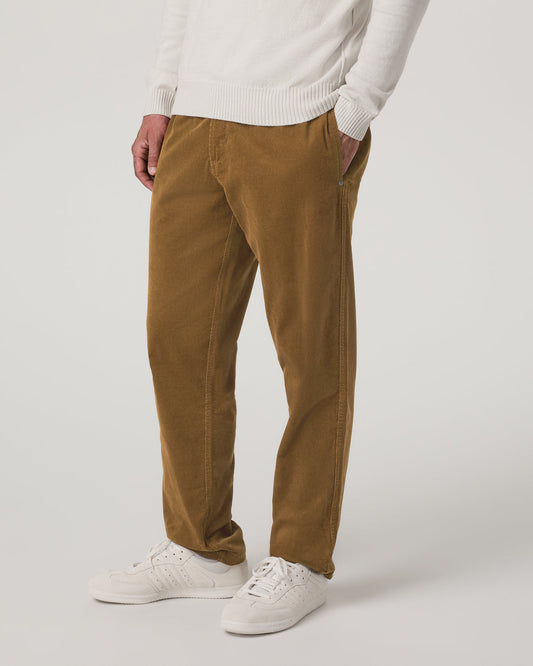 Optimist Elastic Waist Pant Classic Fit Men's Rum Pants - Vuori