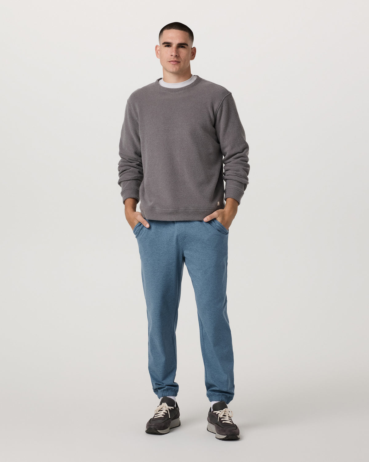 Men's Coronado Sweatpant 28" Pool Blue Heather - Vuori