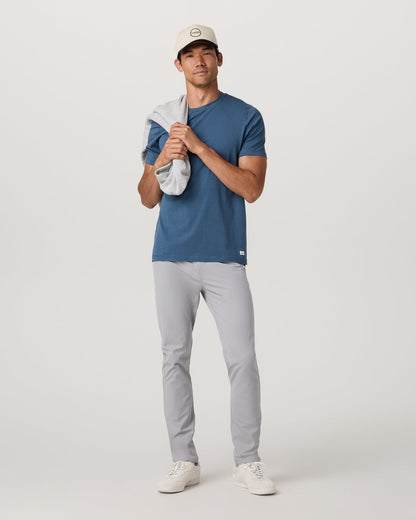 Meta Pant Athletic Slim Fit 34" Sea Fog 5-Pocket Pants - Vuori