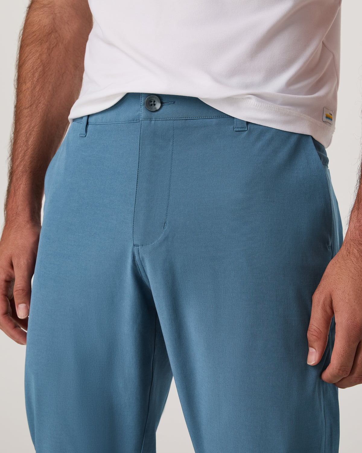 Aim Pant Men's Pool Blue Athletic Slim Fit 32" Inseam - Vuori