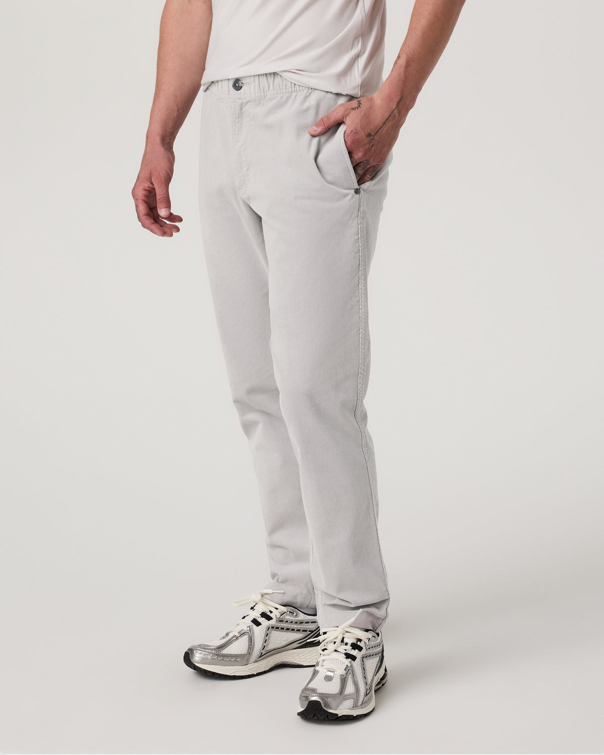 Optimist Elastic Waist Pant Classic Fit Amethyst Grey - Vuori