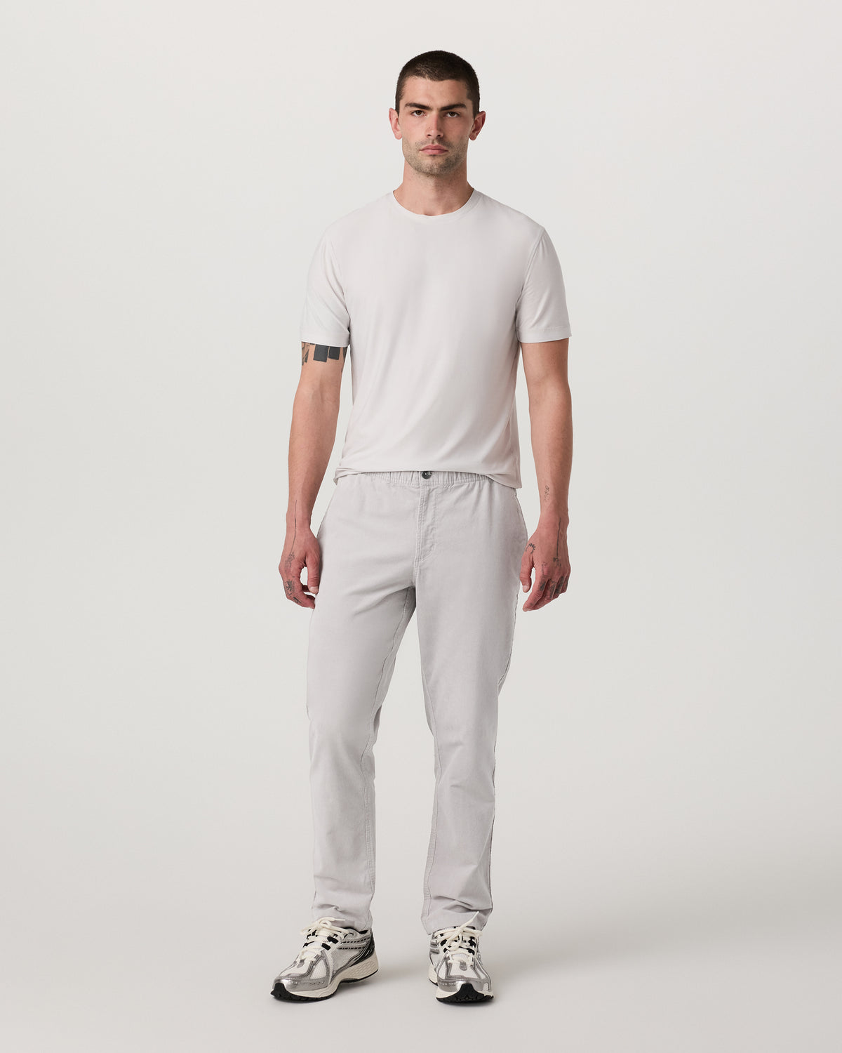Optimist Elastic Waist Pant Classic Fit Amethyst Grey - Vuori