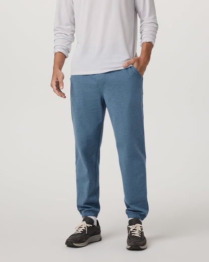 Men's Coronado Sweatpant 30" Pool Blue Heather - Vuori