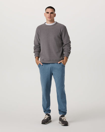 Men's Coronado Sweatpant 30" Pool Blue Heather - Vuori