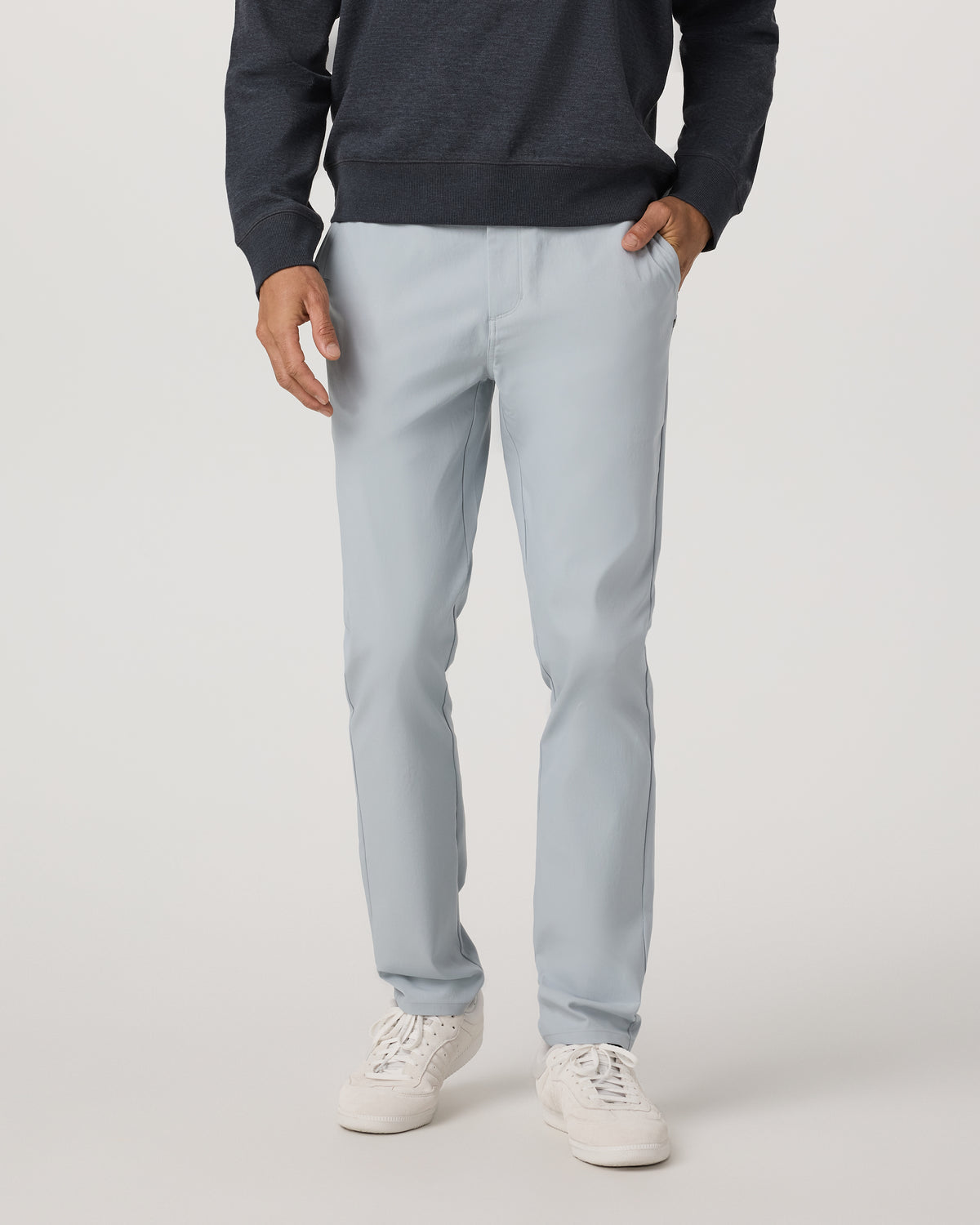 Men's Cascade Tech Chino Athletic Slim Fit 30" Blue Haze - Vuori