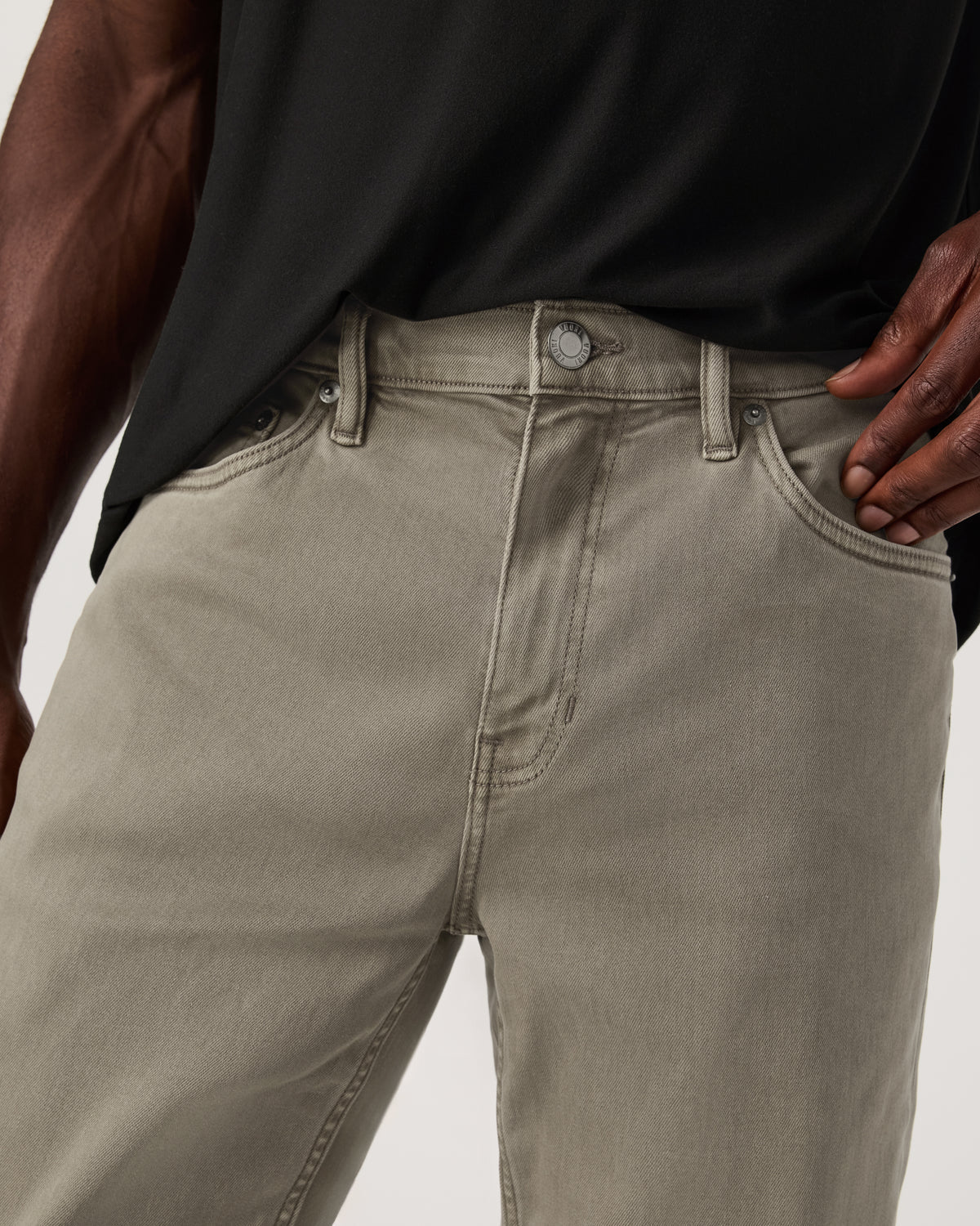 Benton Stretch Twill Pant Athletic Slim Fit 32" Taupe - Vuori