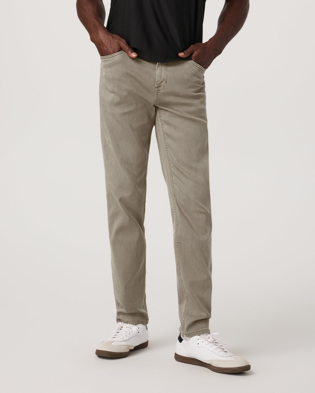 Benton Stretch Twill Pant Athletic Slim Fit 30" Taupe - Vuori