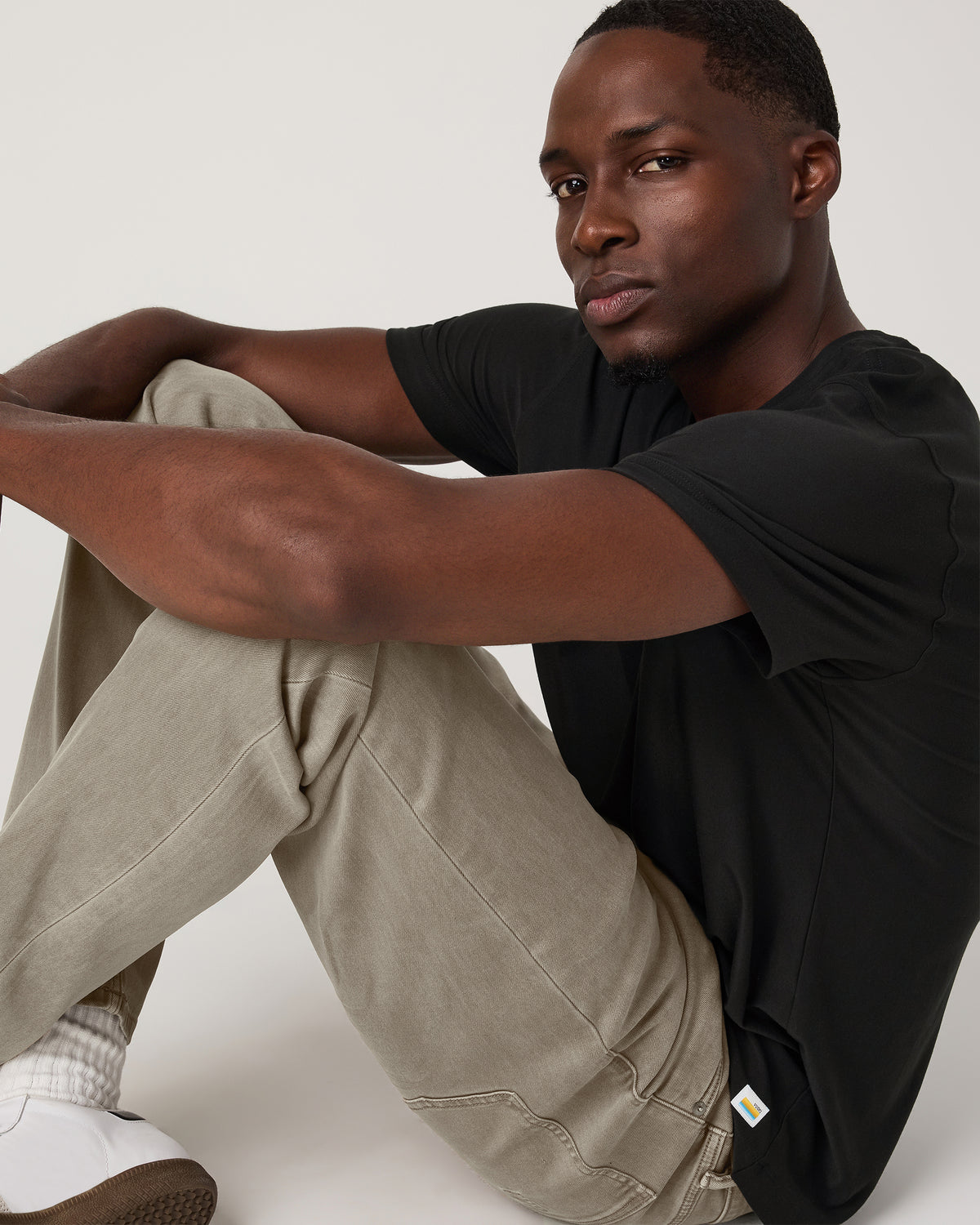 Benton Stretch Twill Pant Athletic Slim Fit 30" Taupe - Vuori