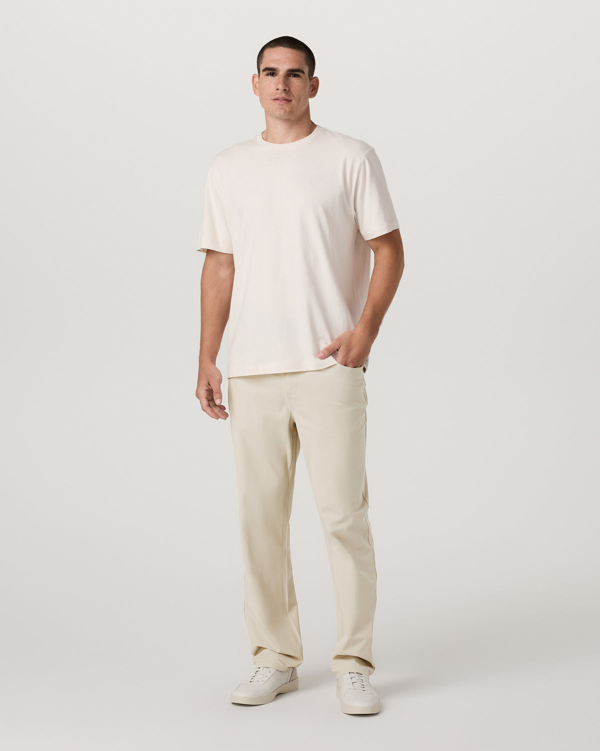 Meta Pant Relaxed Fit 32" Men's Birch 5-Pocket Pants - Vuori