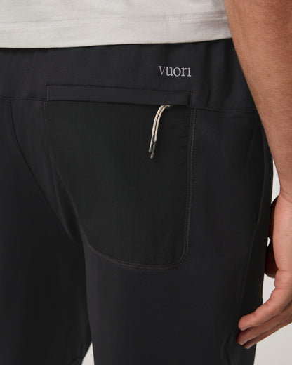 Sunday Mixed Media Jogger 28" Men's Black Joggers - Vuori