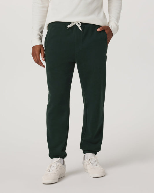 Seaside Sweatpant 28" Men's Relaxed Evergreen Sweatpant - Vuori