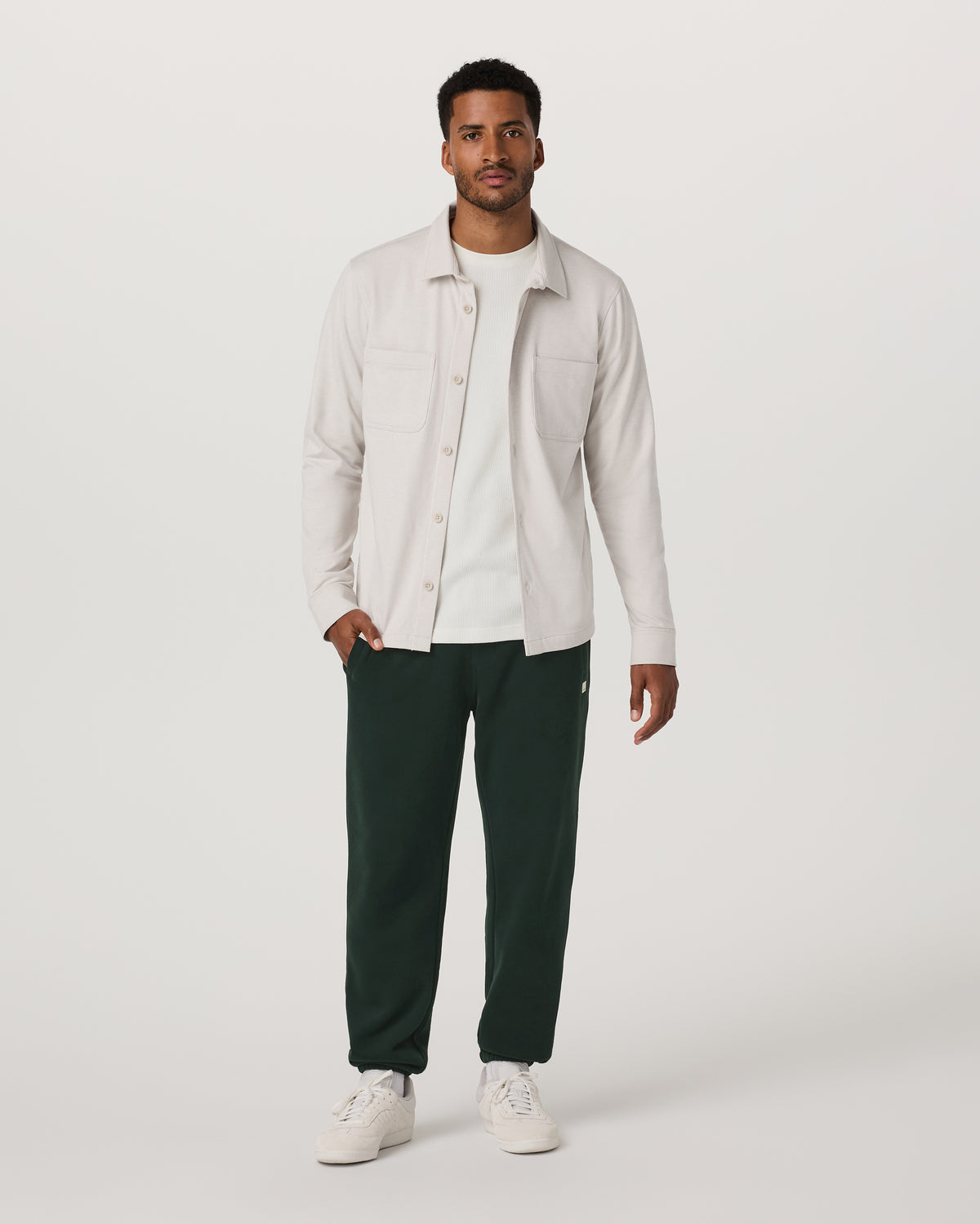 Seaside Sweatpant 28" Men's Relaxed Evergreen Sweatpant - Vuori