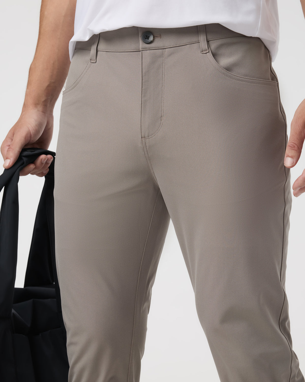 Meta Pant Athletic Slim 32" Mocha 5-Pocket Pants - Vuori