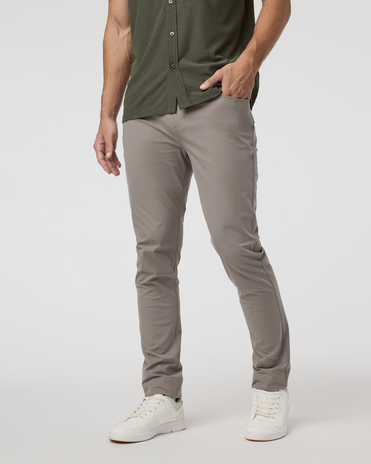 Meta Pant Athletic Slim 32" Mocha 5-Pocket Pants - Vuori