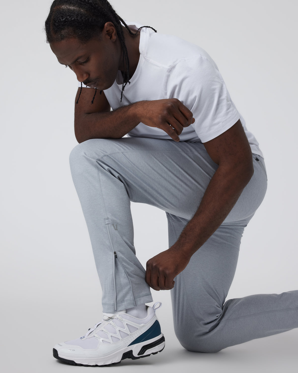 Sunday Performance Track Pant Platinum Heather - Vuori