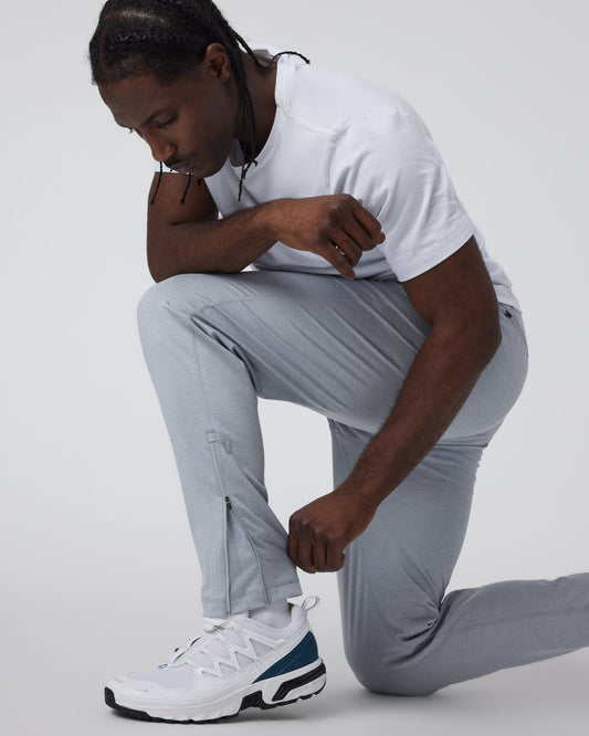 Sunday Performance Track Pant Platinum Heather - Vuori