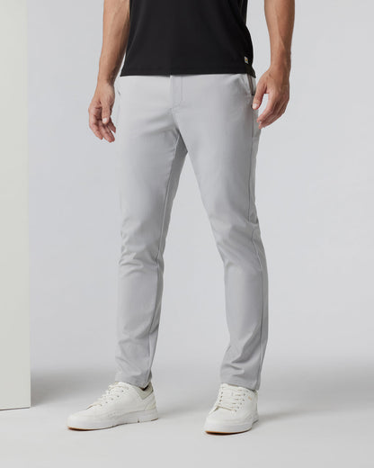 Cascade Tech Chino Pant - Fog Grey Slim Tech Chino - Vuori