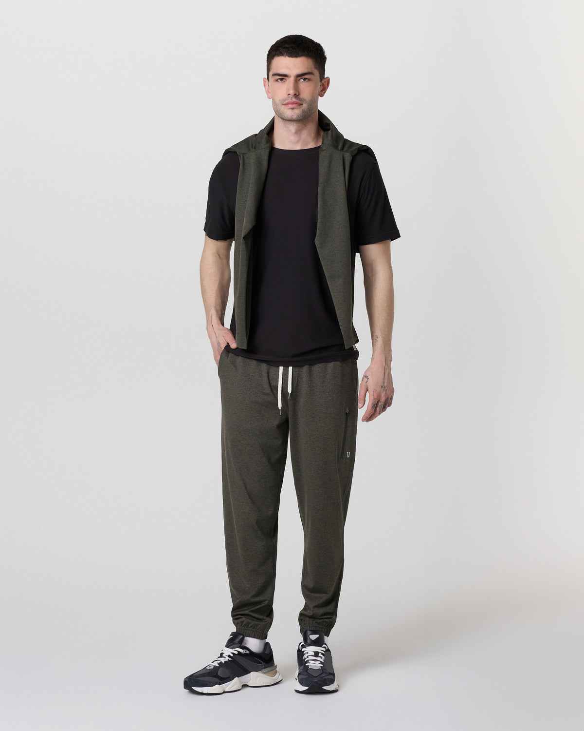 Sunday Performance Sweatpant Classic 30" Kale Heather - Vuori