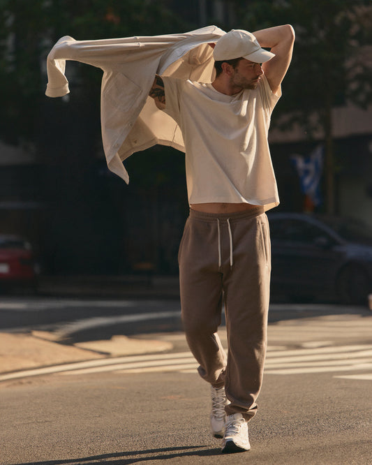 Seaside Sweatpant 30" Men's Smokey Taupe Sweatpant - Vuori