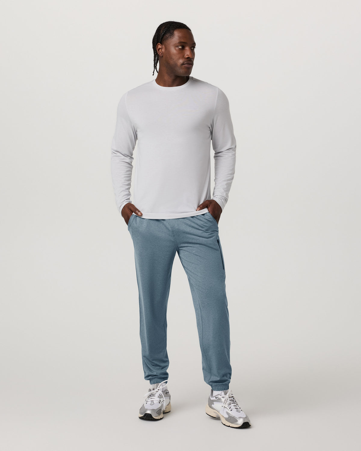 Men's Sunday Performance Sweatpant 30" Smoke Blue - Vuori