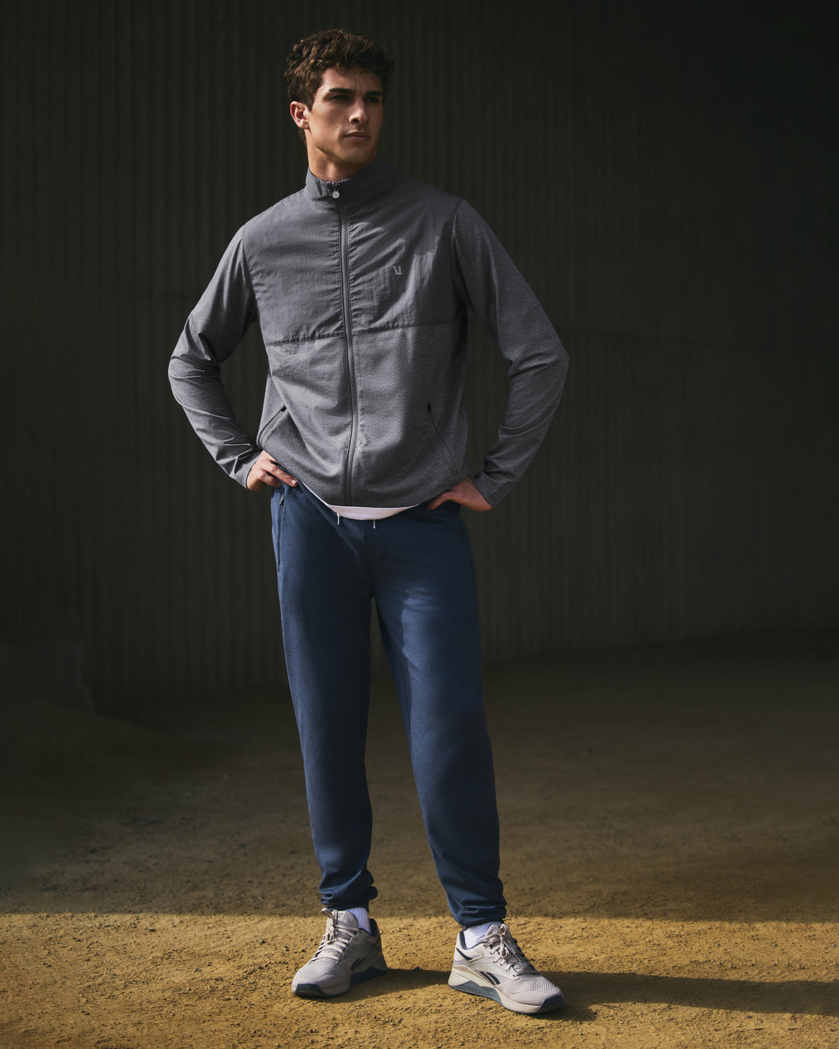 Ponto Performance Jogger Athletic Slim Fit 30" Azure Heather - Vuori