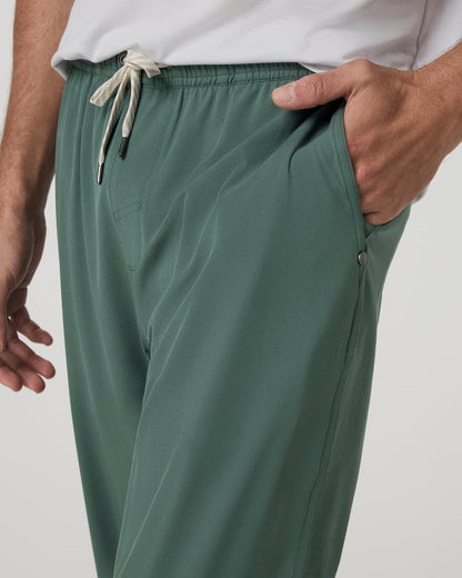 Kore Jogger Lined 28" Men's Agate Green Joggers with Liner - Vuori