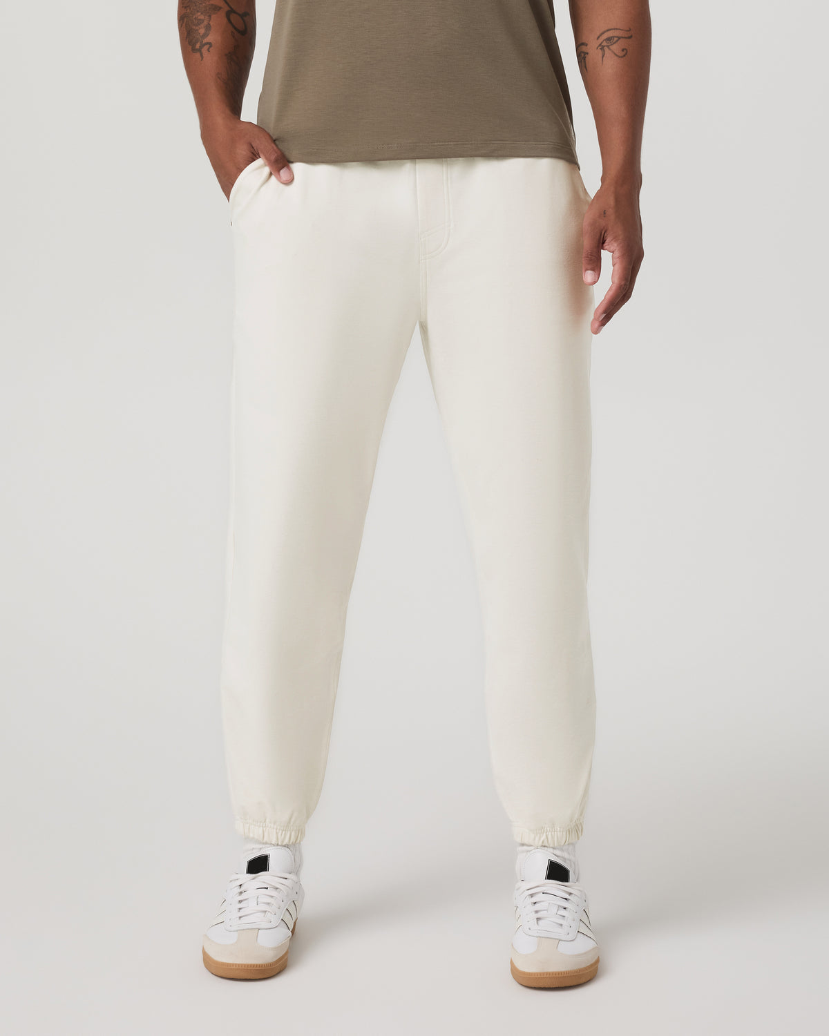 Coronado Sweatpant Men's Ivory Heather Sweatpants - Vuori