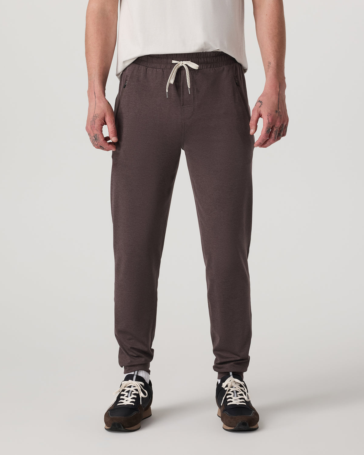 Men's Ponto Performance Jogger 30" Sangria Heather - Vuori