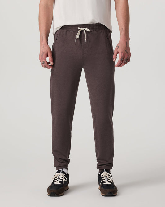 Men's Ponto Performance Jogger 30" Sangria Heather - Vuori